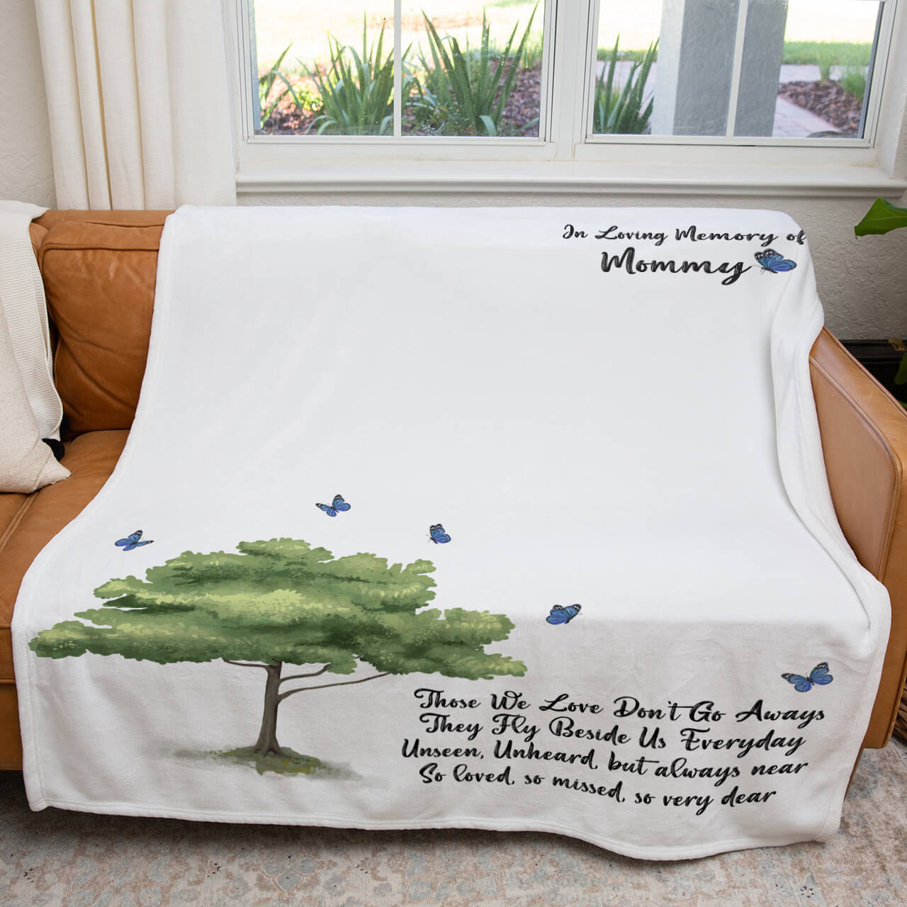 In Loving Memory of Mommy Blanket, Sympathy Blanket for Loss Of Mother