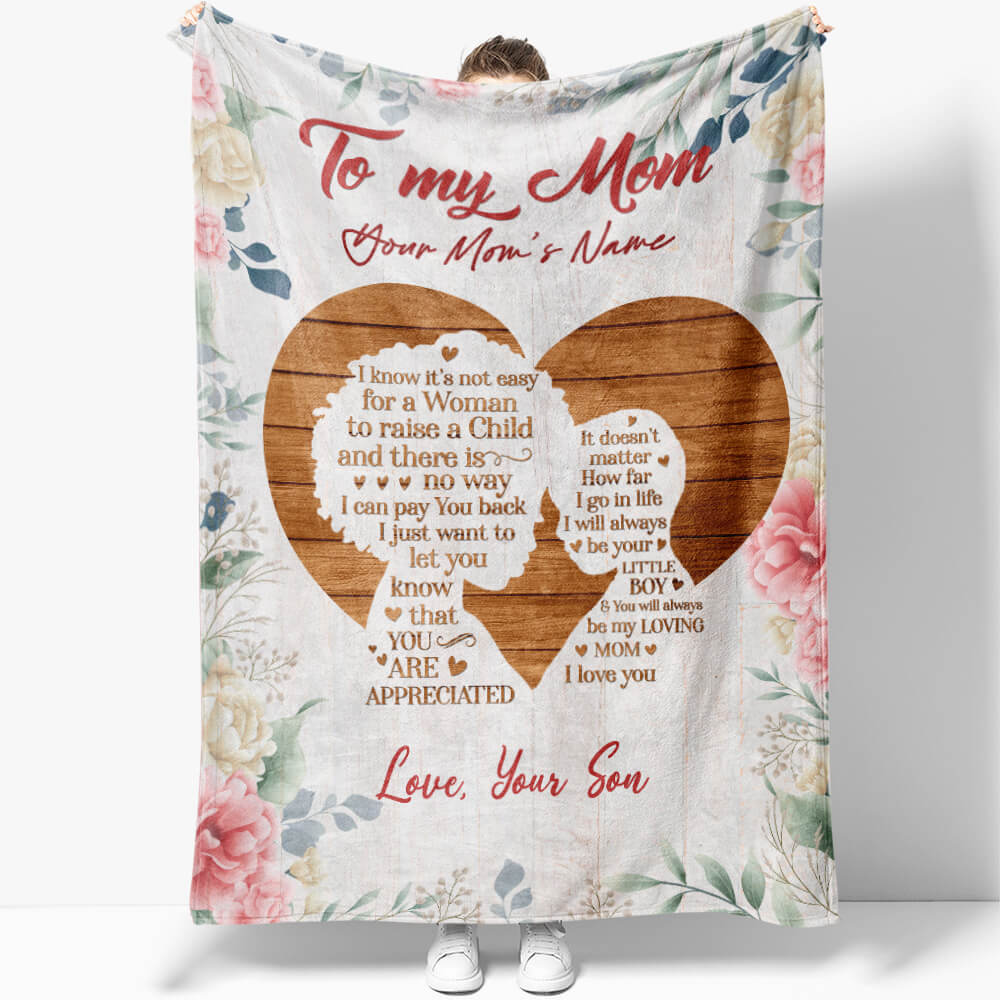 Personalized To My Mom Blanket from Son You Are Appeciated My