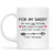 For My Daddy on Your Last Birthday With Peace and Quiet Funny 1st Dad Mug