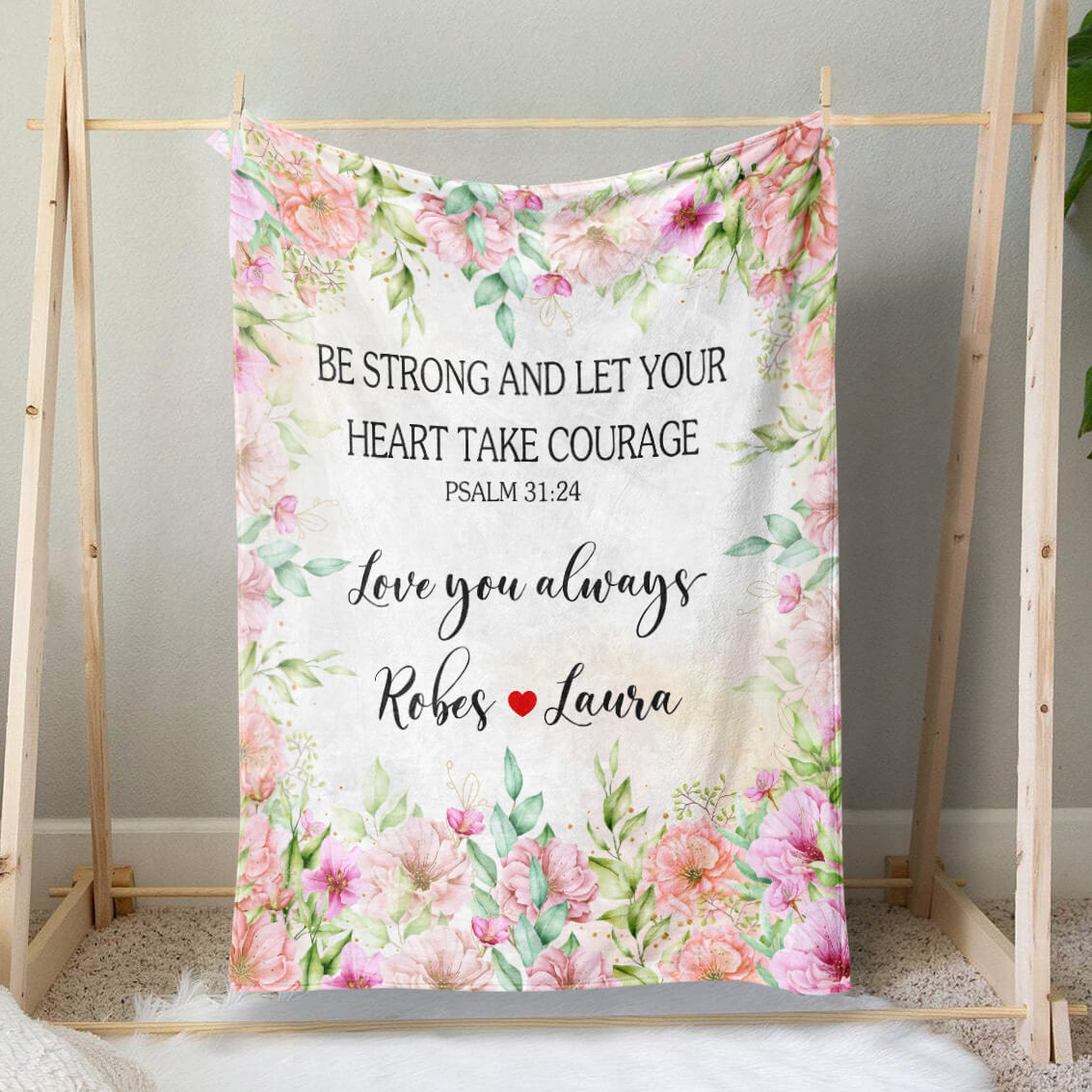 Custom Inspirational Christian Scripture Blanket