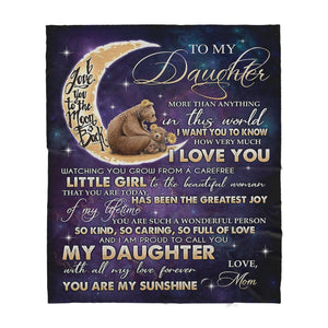 Christmas Blanket Gift For Daughter, Mother Daughter Gifts, Mama Bear