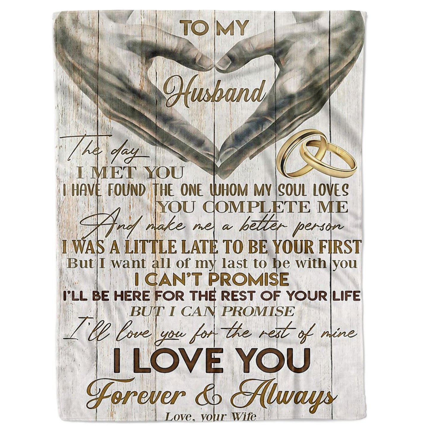 Blanket Gift For Him, Anniversary Gifts For Him, The Day I Met You