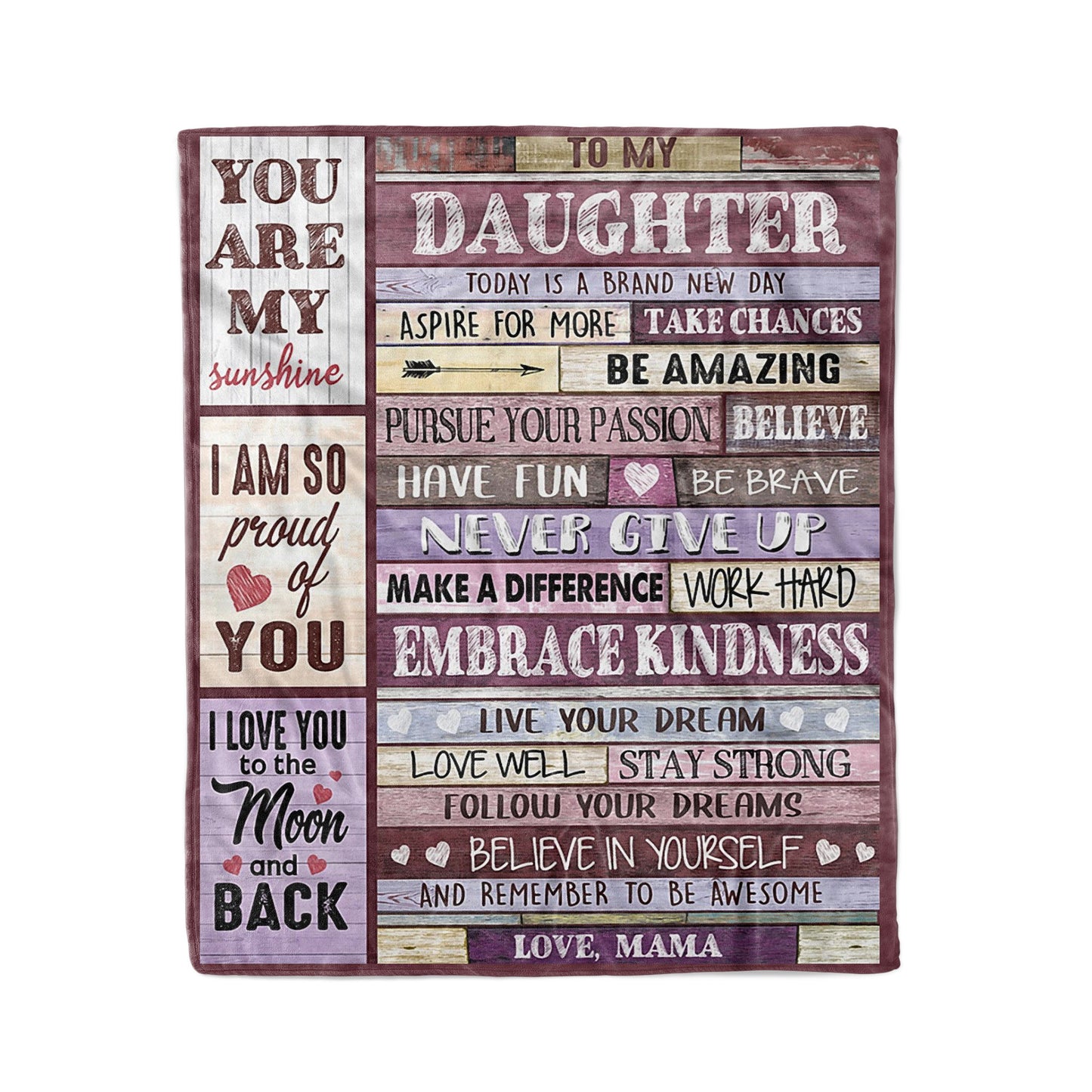 Personalized Blanket Gift Ideas For Daughter, Birthday Ideas For Daughter, Today Is A