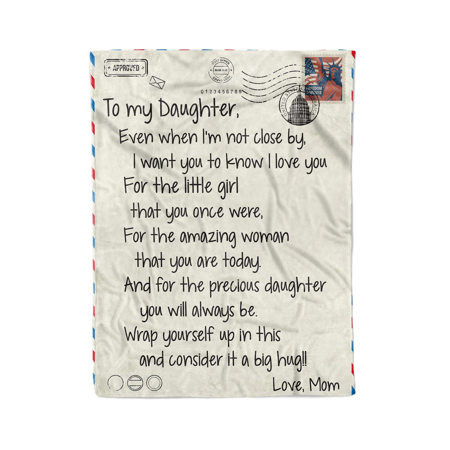 Blanket Christmas Birthday Gift ideas for Mother Daughter from Mother Mom Even When Im Not Close Personalize Customize Fleece Blanket