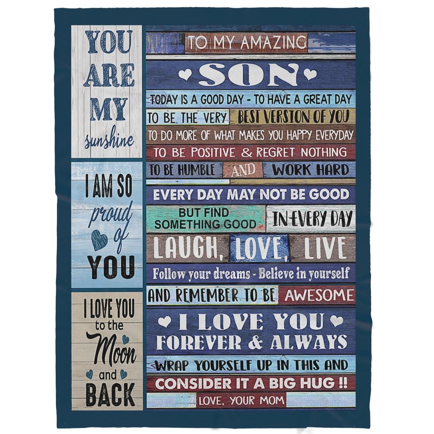 Blanket Gift For Son, Graduation Gift Ideas For Son, A Good Day