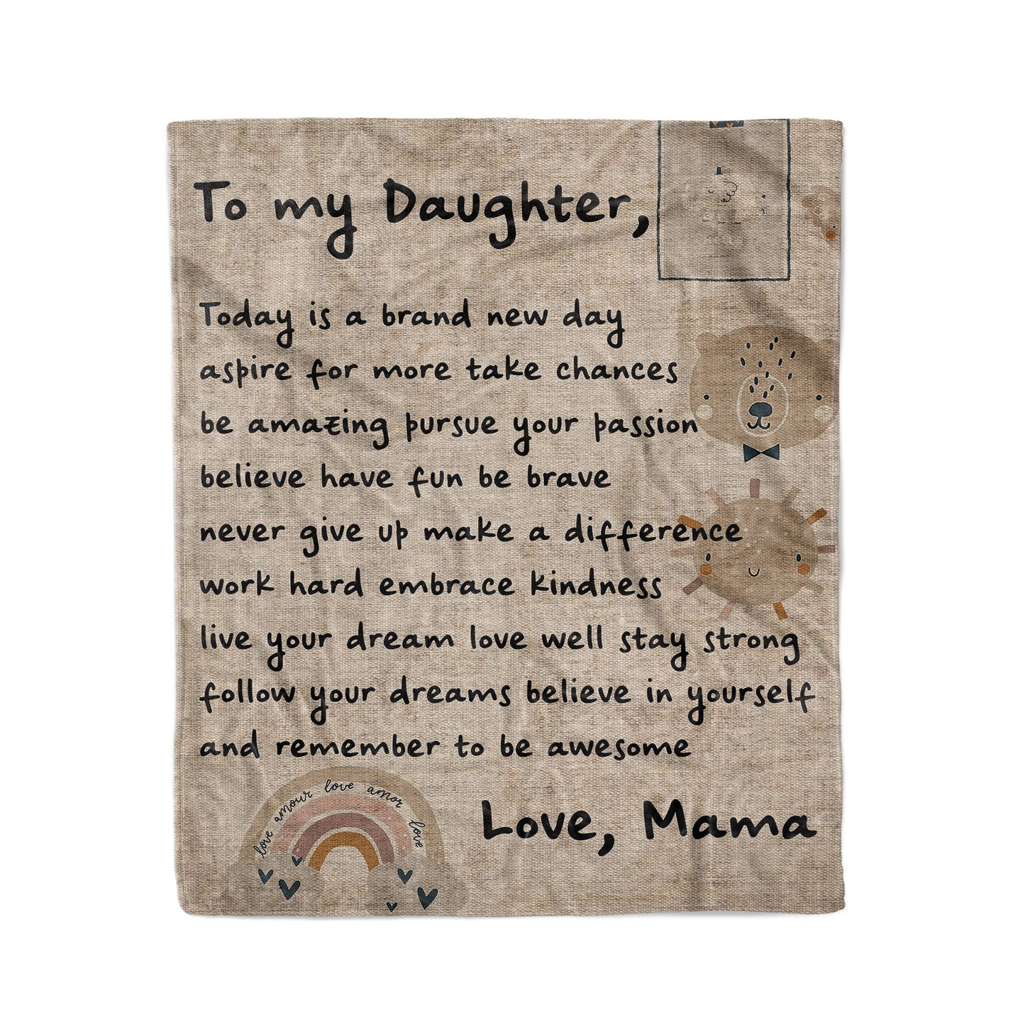 Blanket Gifts For Adult Daughter, Mother And Daughter Gifts, Today Is A