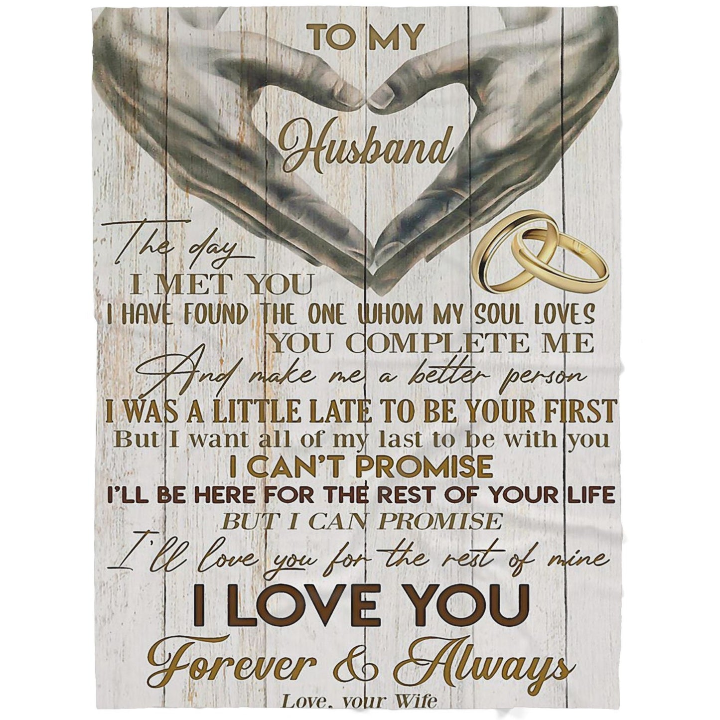 Blanket Gift For Husband, Romantic Anniversary Gift Husband, The Day I Met You