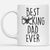Best F Skull Dad Ever Funny Gift Ideas for Fathers Day DS White Mug
