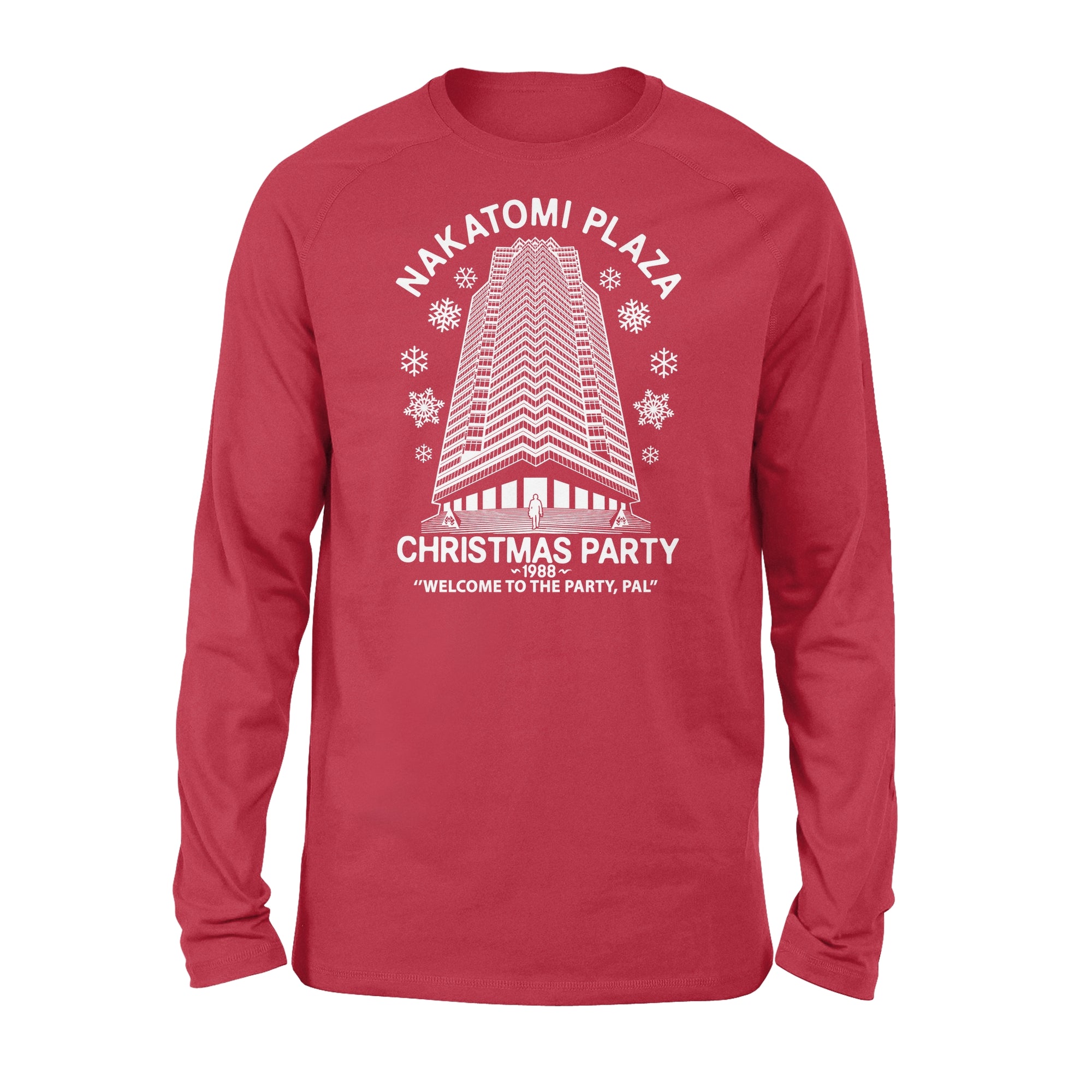 Christmas Party Nakatomi Plaza 1988 Welcome to The Christmas Party Die Hard Standard Long Sleeve Shirt