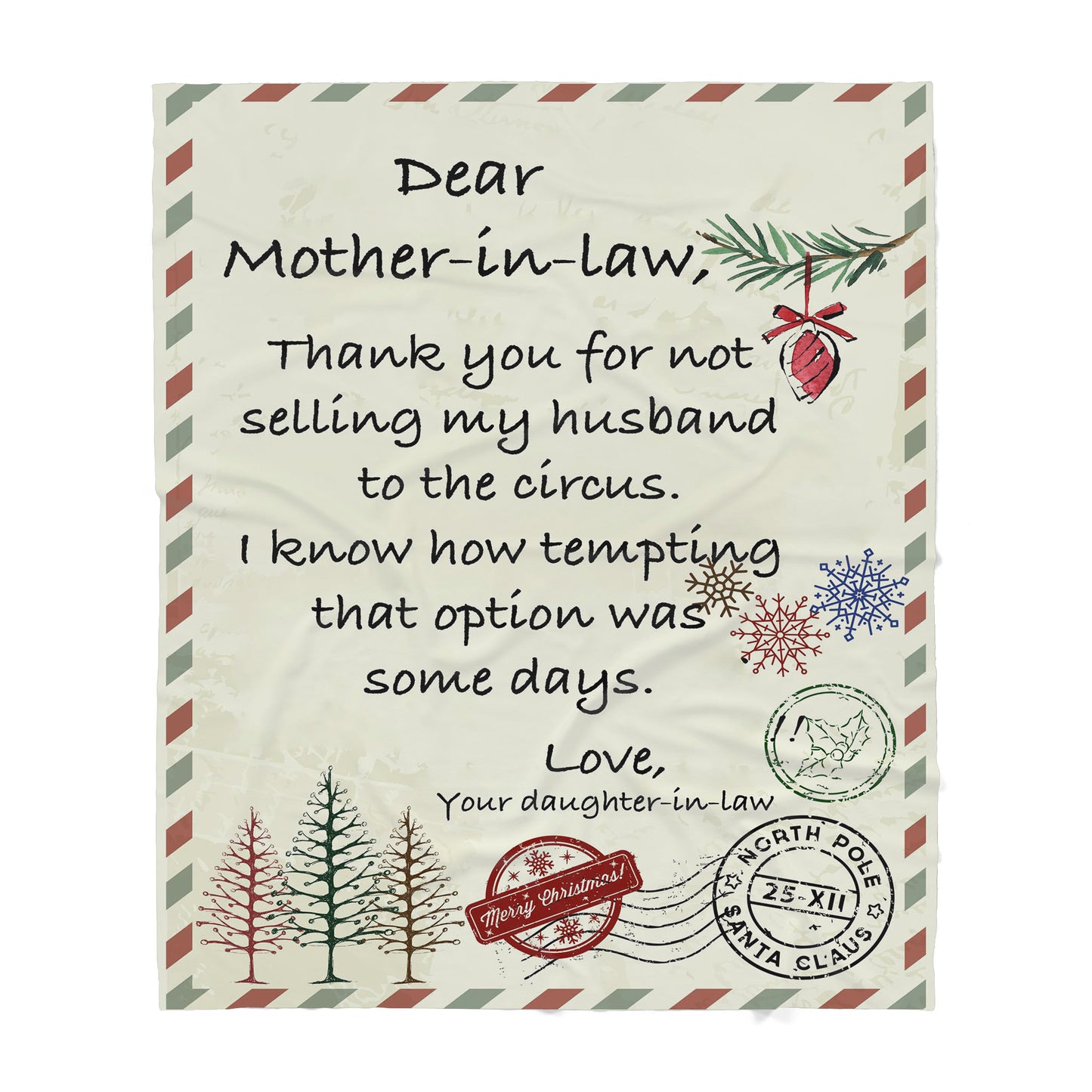 Funny Blanket Christmas Gift Ideas for Mother in Law 20112810 - Sherpa Blanket