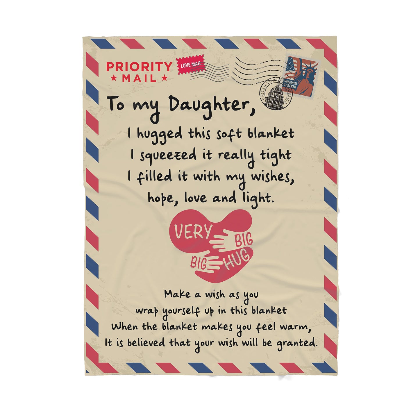 Blanket Gift For Daughter, Daddy Daughter Gifts, Make a Wish