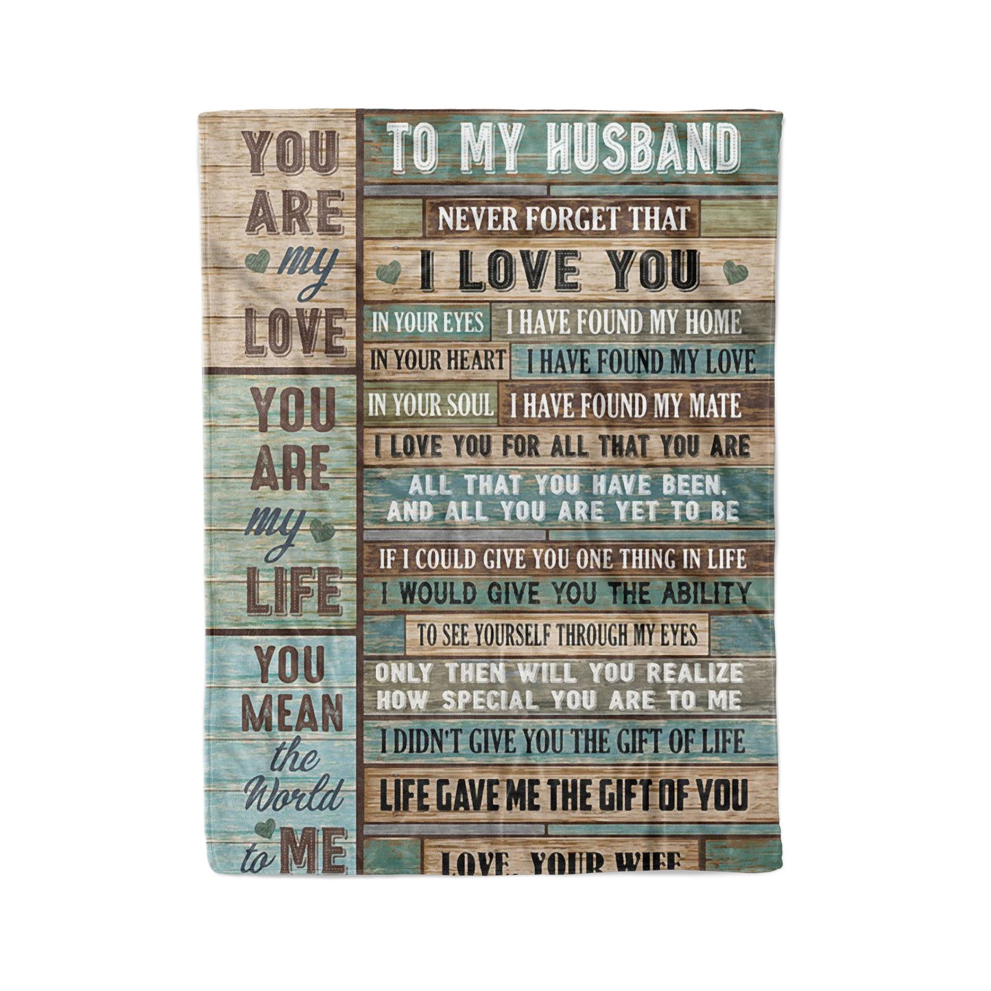 Blanket Gift For Him, Gift Ideas For Men, You Are My Life