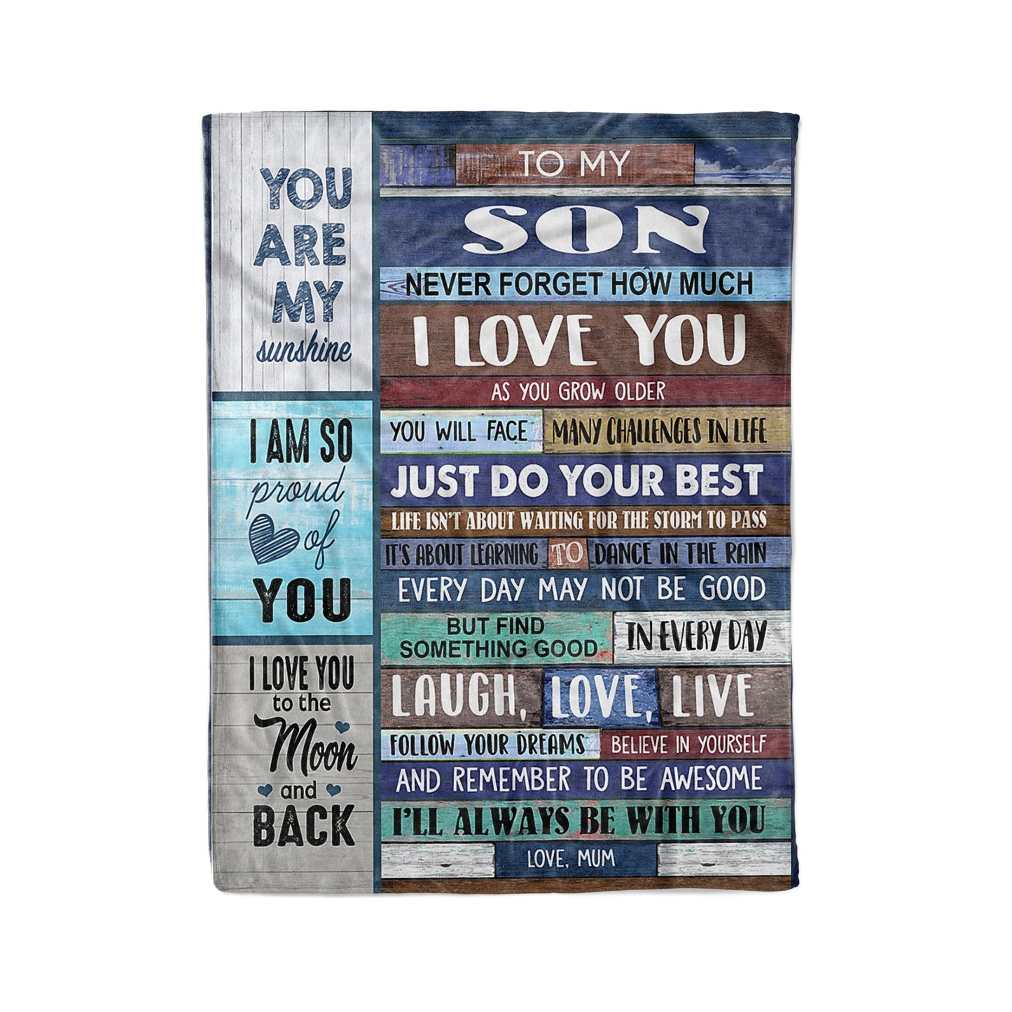 Blanket Gifts For Sons From Mothers, Birthday Gift Ideas For Son, How Much I Love You