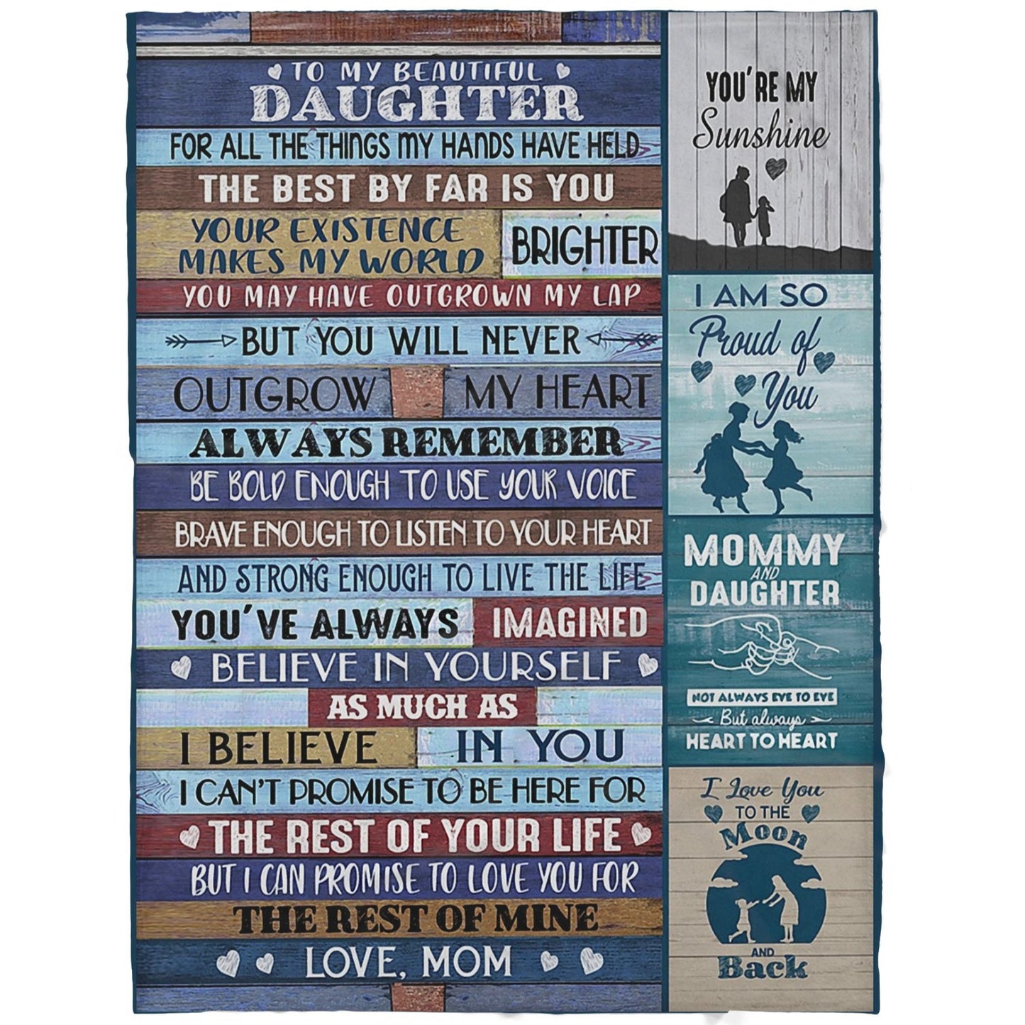 Personalized Gift For Daughter, Blanket Father Daughter Gifts, All The Things