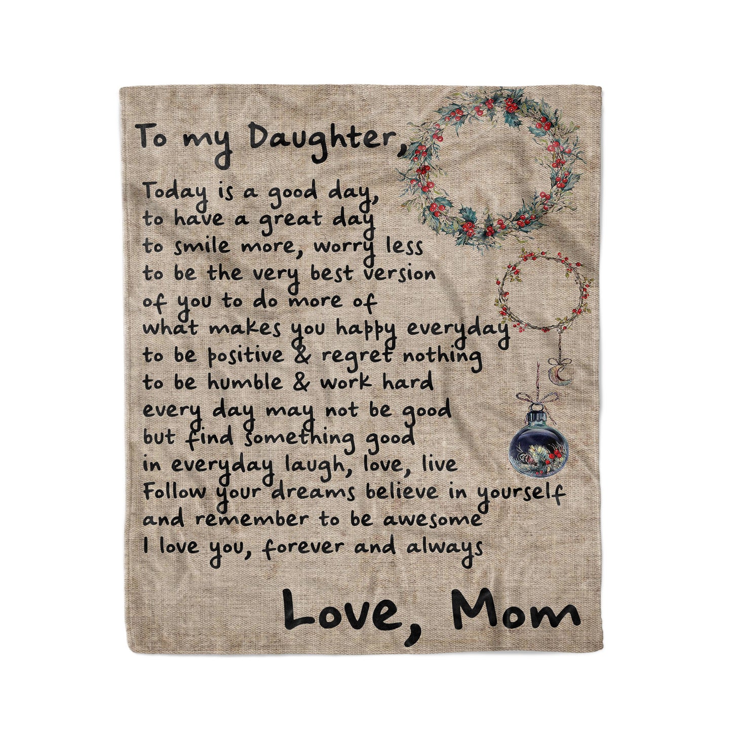 Blanket Mother Daughter Gifts Ideas, Mother And Daughter Gifts, Hard To Look Back