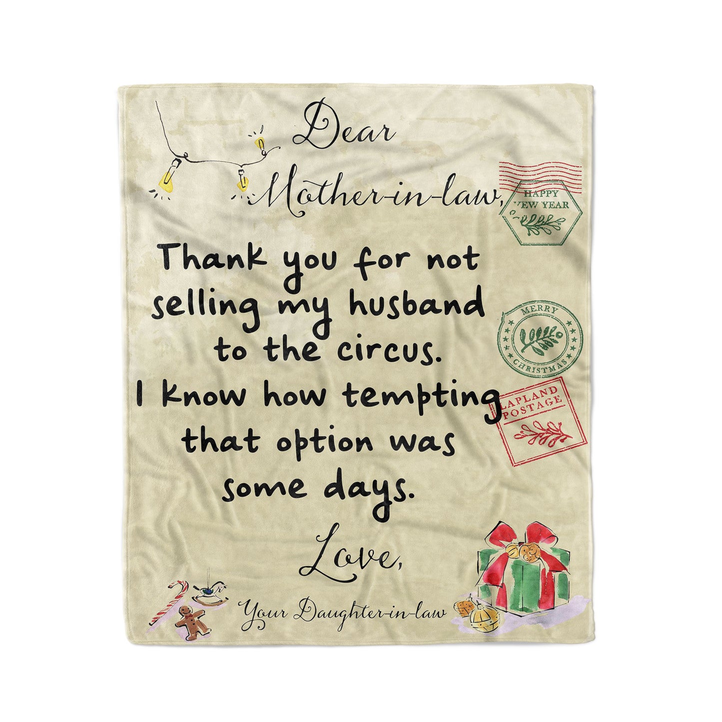 Funny Blanket Christmas Gift Ideas for Mother in Law 2011288 - Fleece Blanket