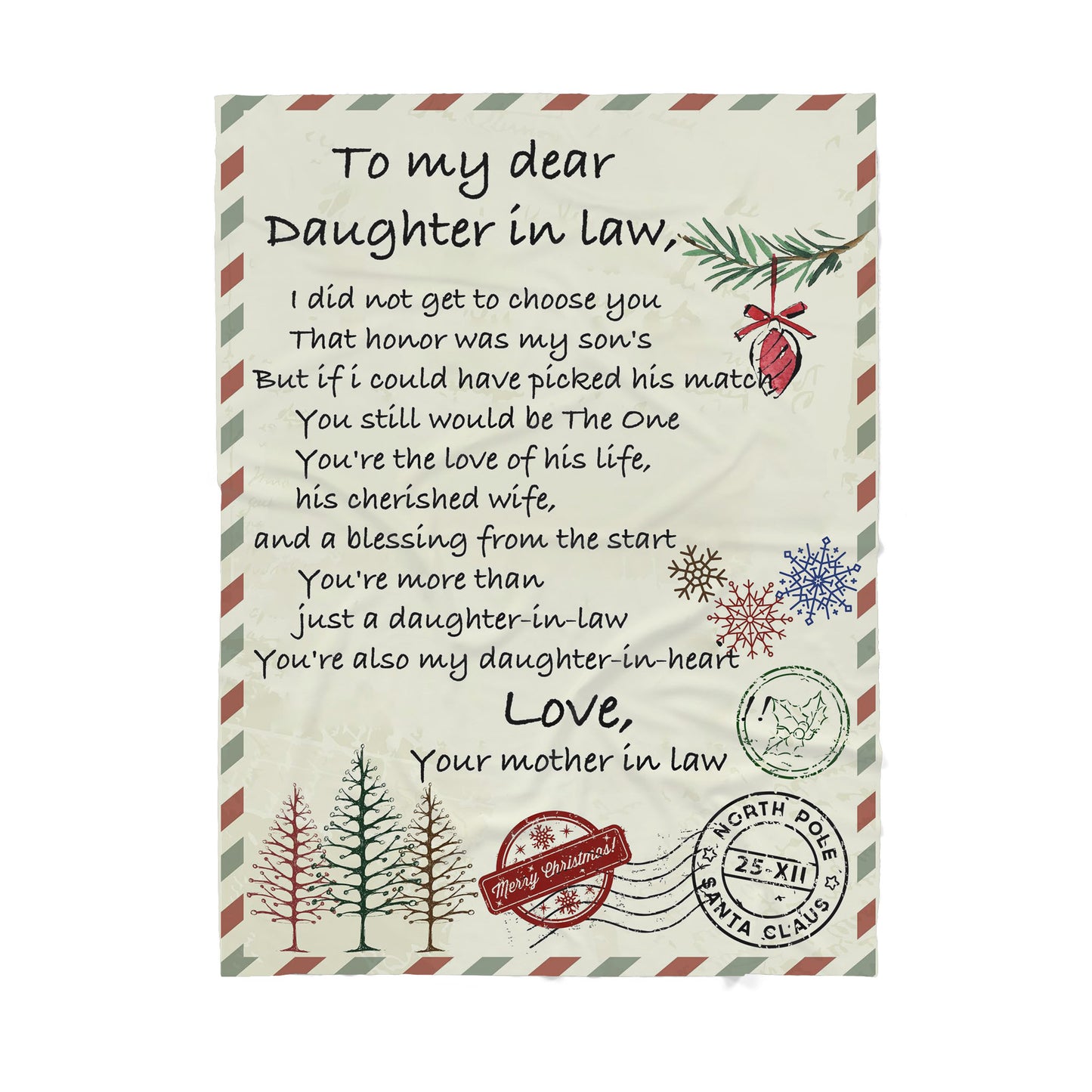 Blanket Gifts For Daughter In Law, Christmas Gifts For Daughter In Law, Get to Choose You