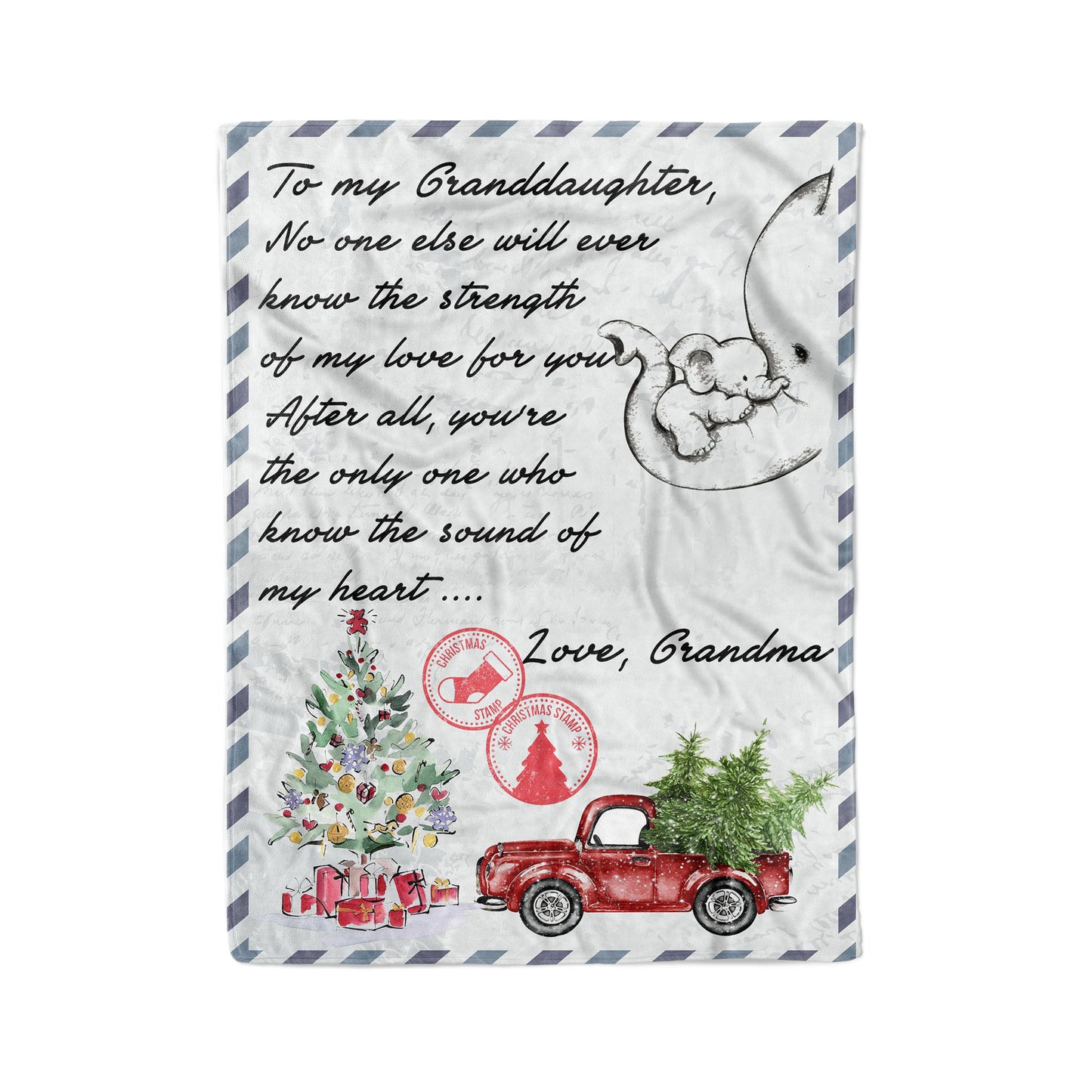 Blanket Christmas Gift For Granddaughter, Birthday Gifts for Granddaughter, Letter to Amazing