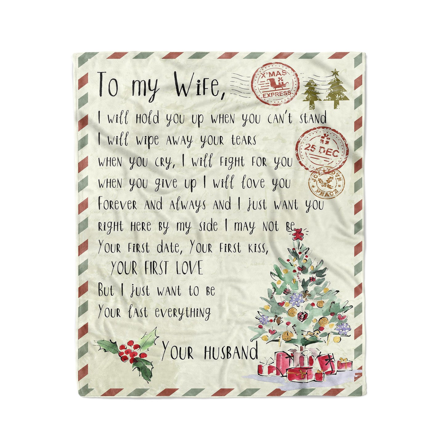 Blanket Christmas Gift For Her, Anniversary Gifts For Her, I Will Hold You Up