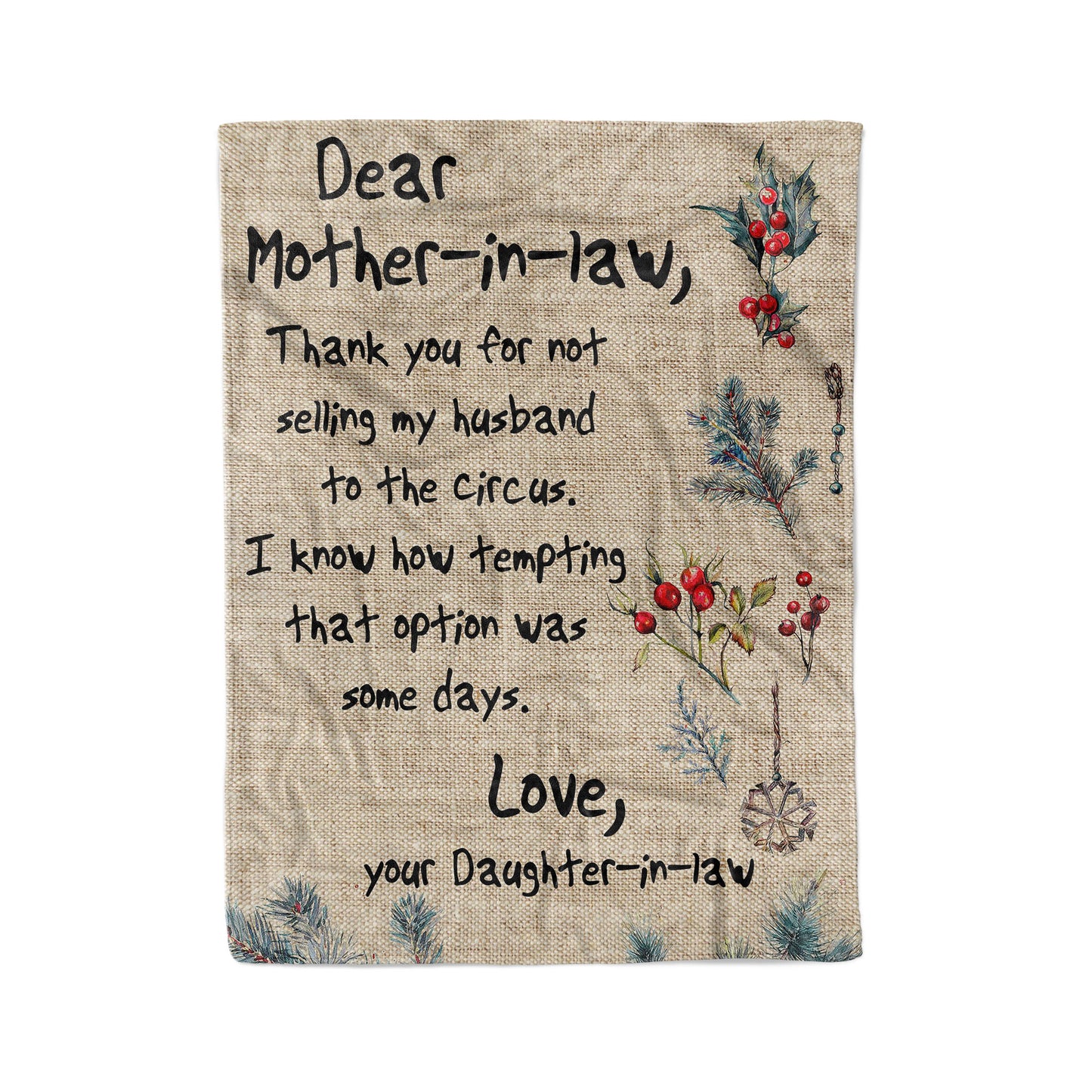 Funny Blanket Christmas Gift Ideas for Mother in Law 2011285 - Fleece Blanket