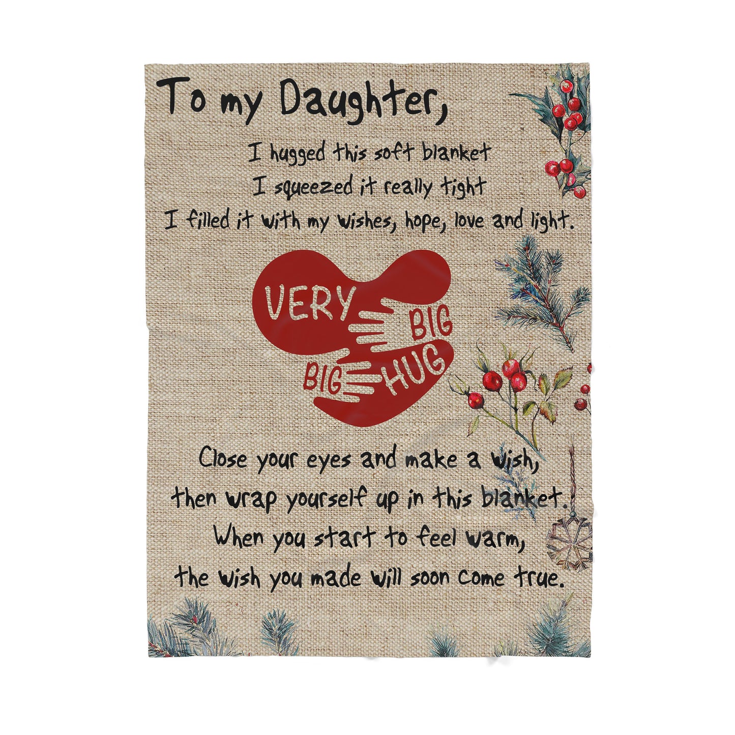 Blanket Mother Daughter Gifts Ideas, Mother And Daughter Gifts, Make a Wish Love