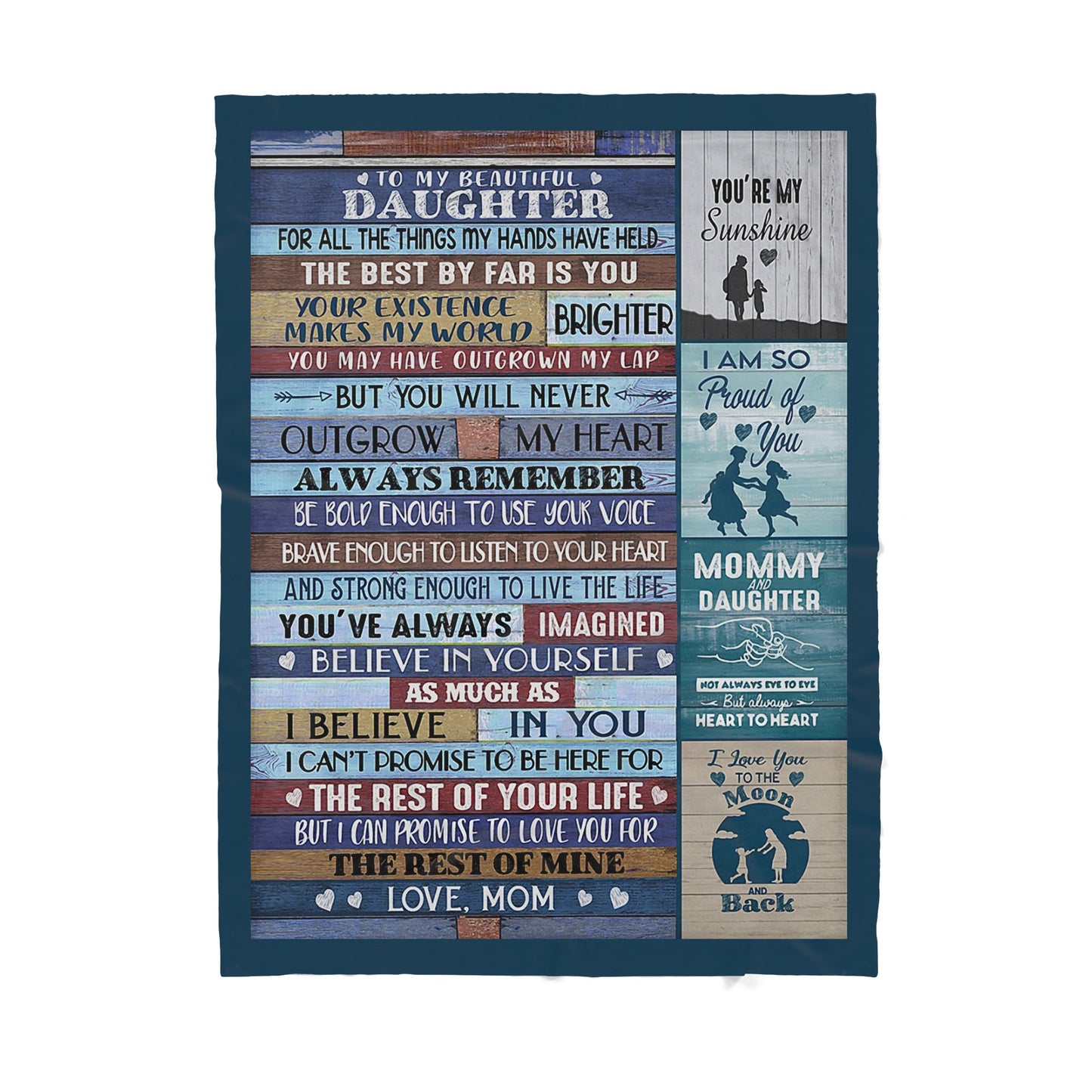 Personalized Gift For Daughter, Blanket Father Daughter Gifts, All The Things