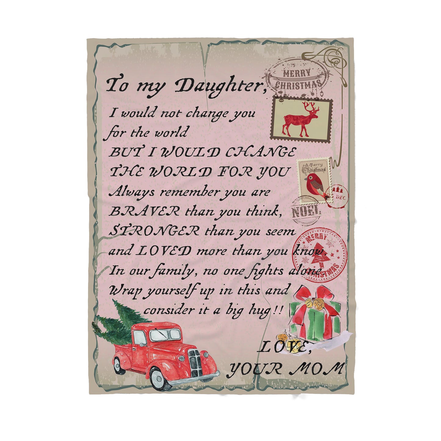 Blanket Mother Daughter Gifts Ideas, Sentimental Gifts For Daughter From Mom, Not Change You