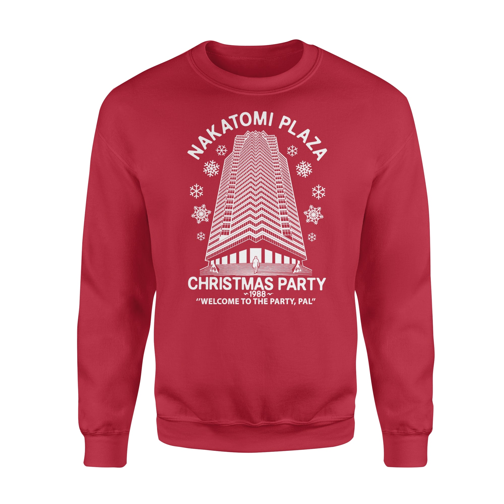 Christmas Party Nakatomi Plaza 1988 Welcome to The Christmas Party Die Hard Standard Crew Neck Sweatshirt