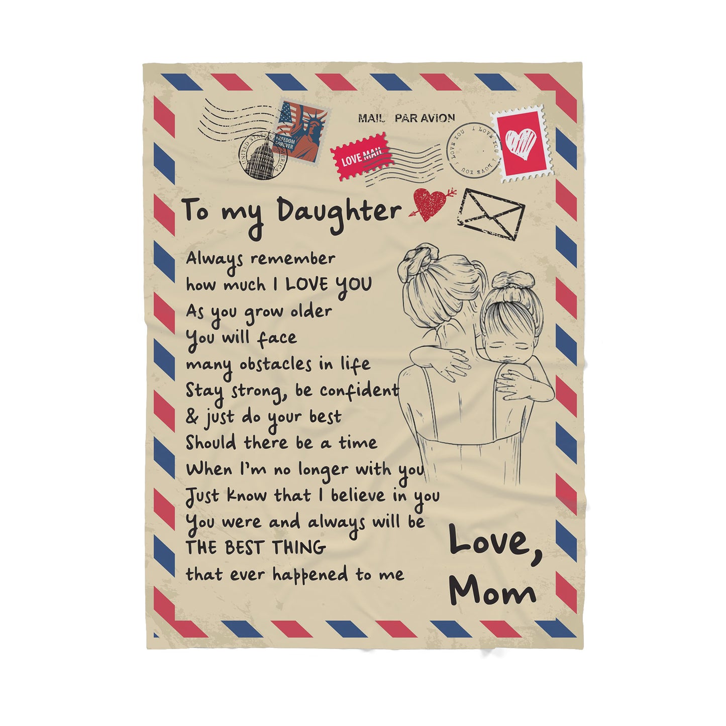 Blanket Graduation Gift For Daughter, Personalized Gifts For Daughter, How Much I Love You