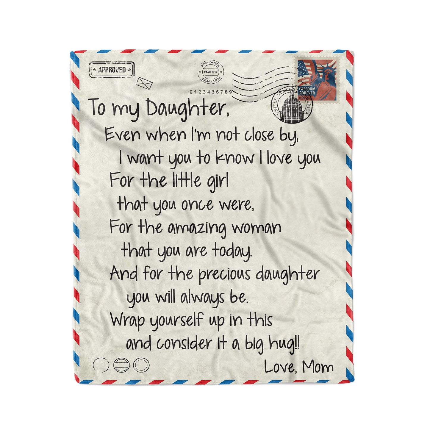 Blanket Christmas Birthday Gift ideas for Mother Daughter from Mother Mom Even When Im Not Close Personalize Customize Fleece Blanket