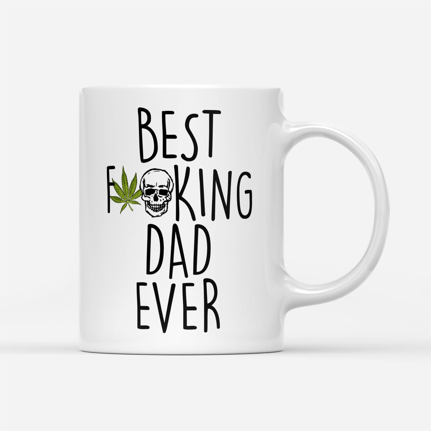 Best F 420 Dad Ever Funny Gift Ideas for Fathers Day DS White Mug