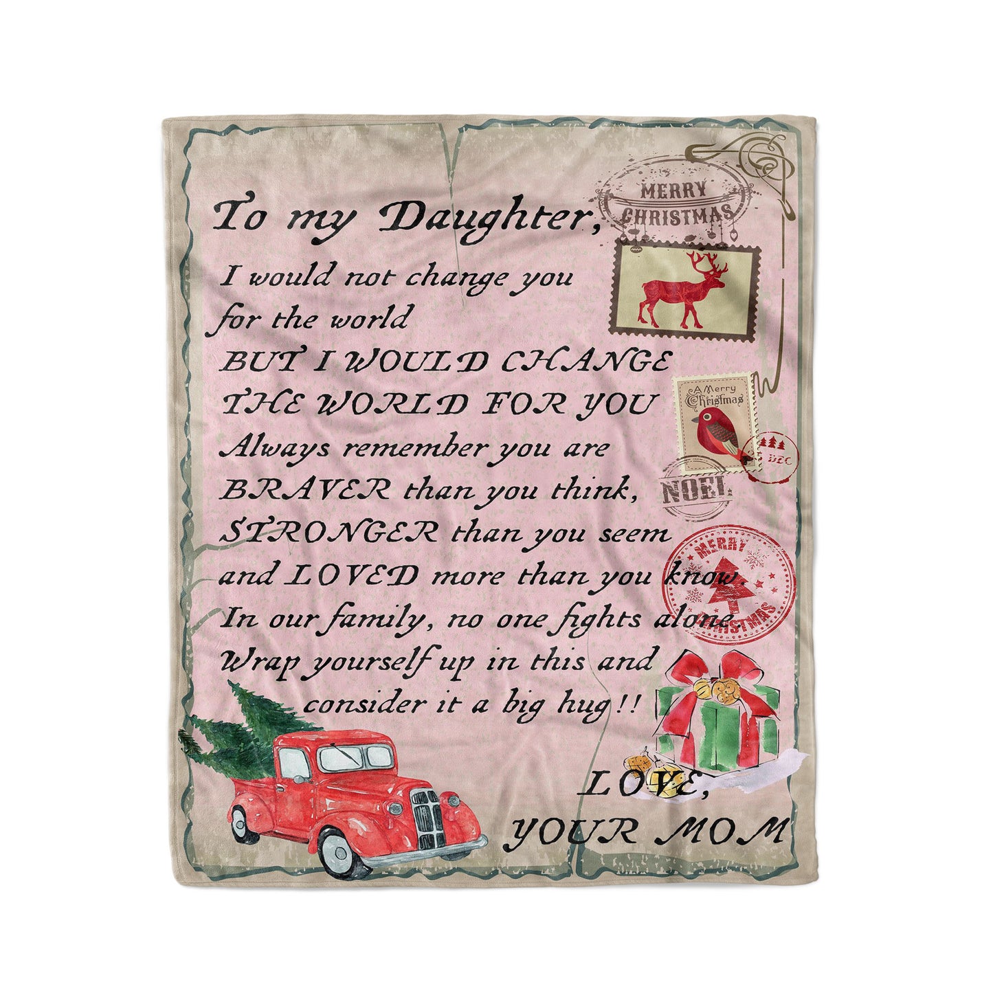 Blanket Gift Ideas For Daughter, Personalized Gifts For Daughter, Not Change You