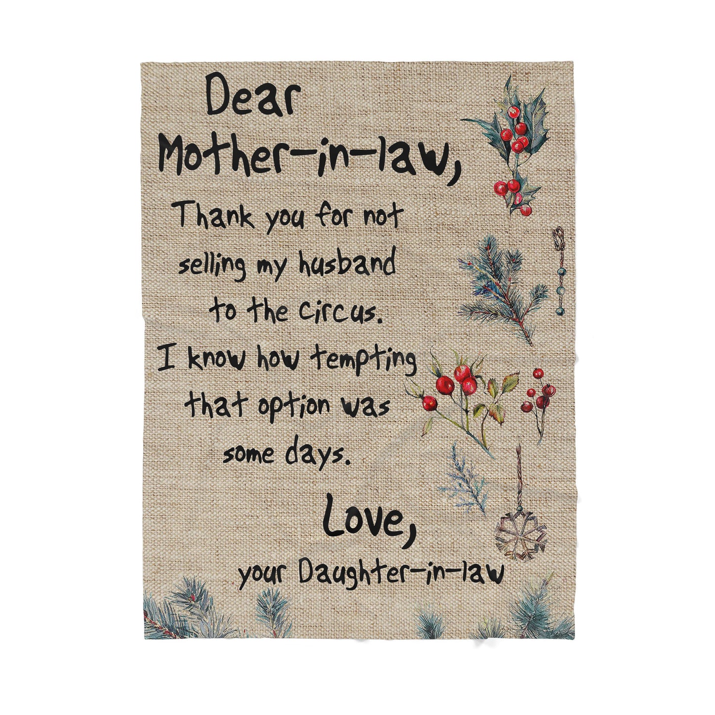 Funny Blanket Christmas Gift Ideas for Mother in Law 2011285 - Sherpa Blanket