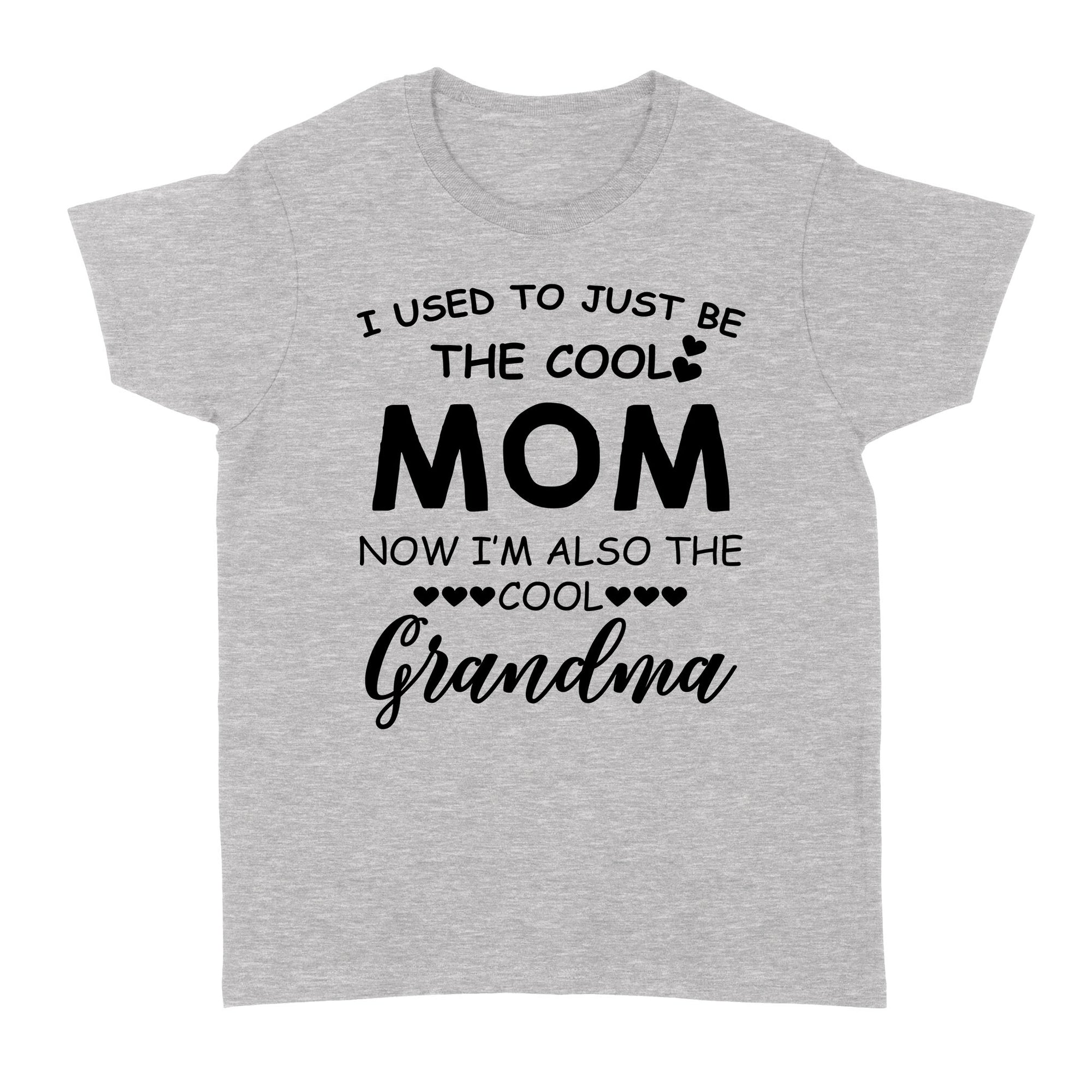 I Used To Just Be The Cool Mom Now I'm Also The Cool Grandma w Funny Gift Ideas for Grandma Standard Women's T-shirt