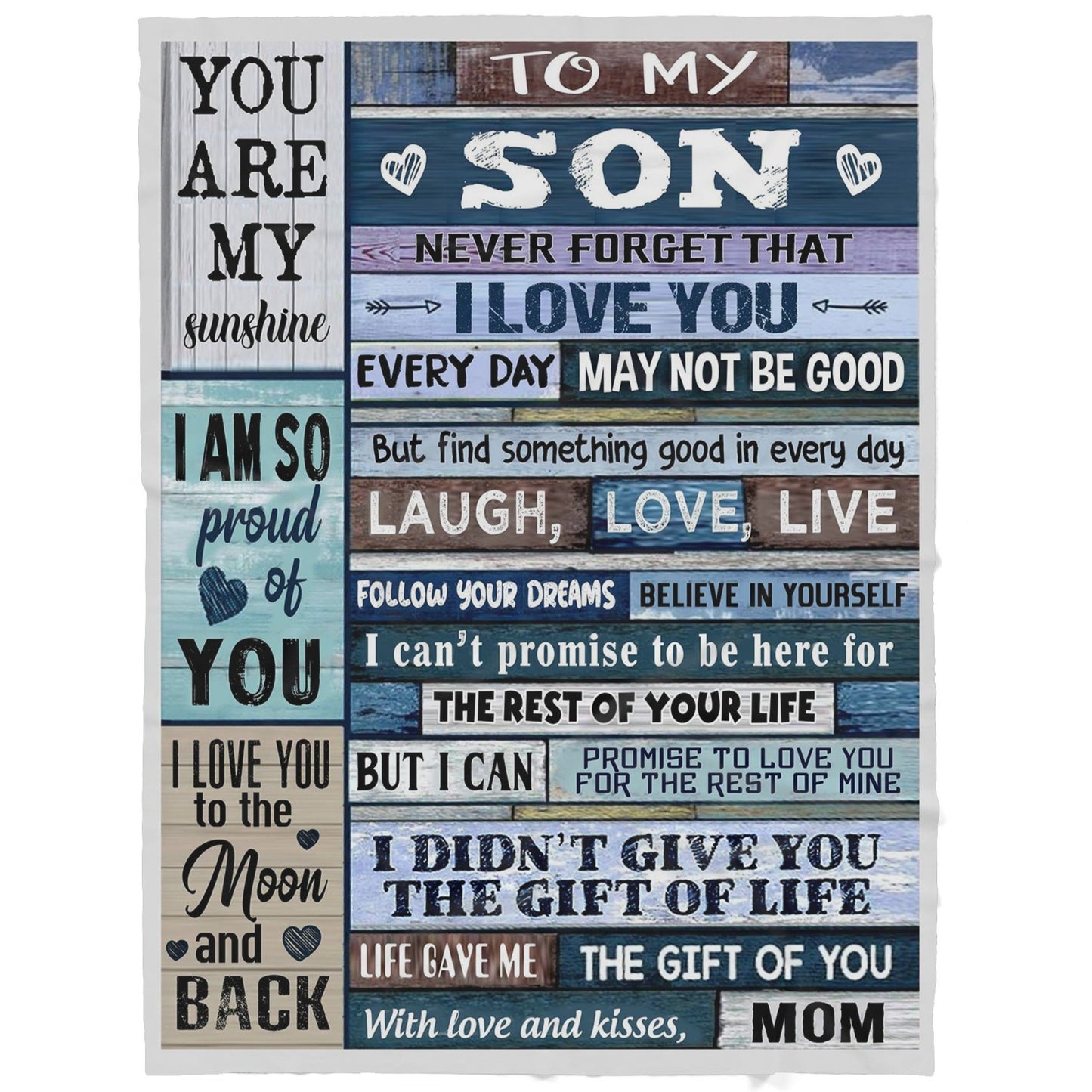 Blanket Gift For Son, High School Graduation Gifts For Son, I Love You