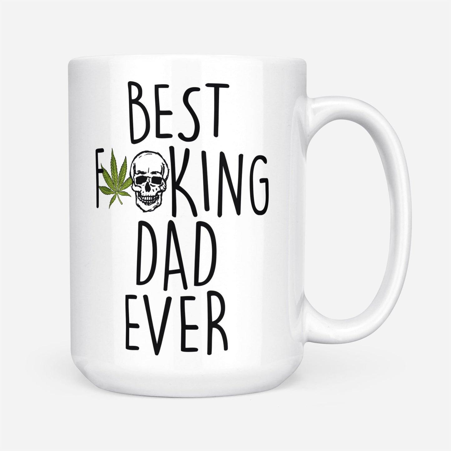 Best F 420 Dad Ever Funny Gift Ideas for Fathers Day DS White Mug