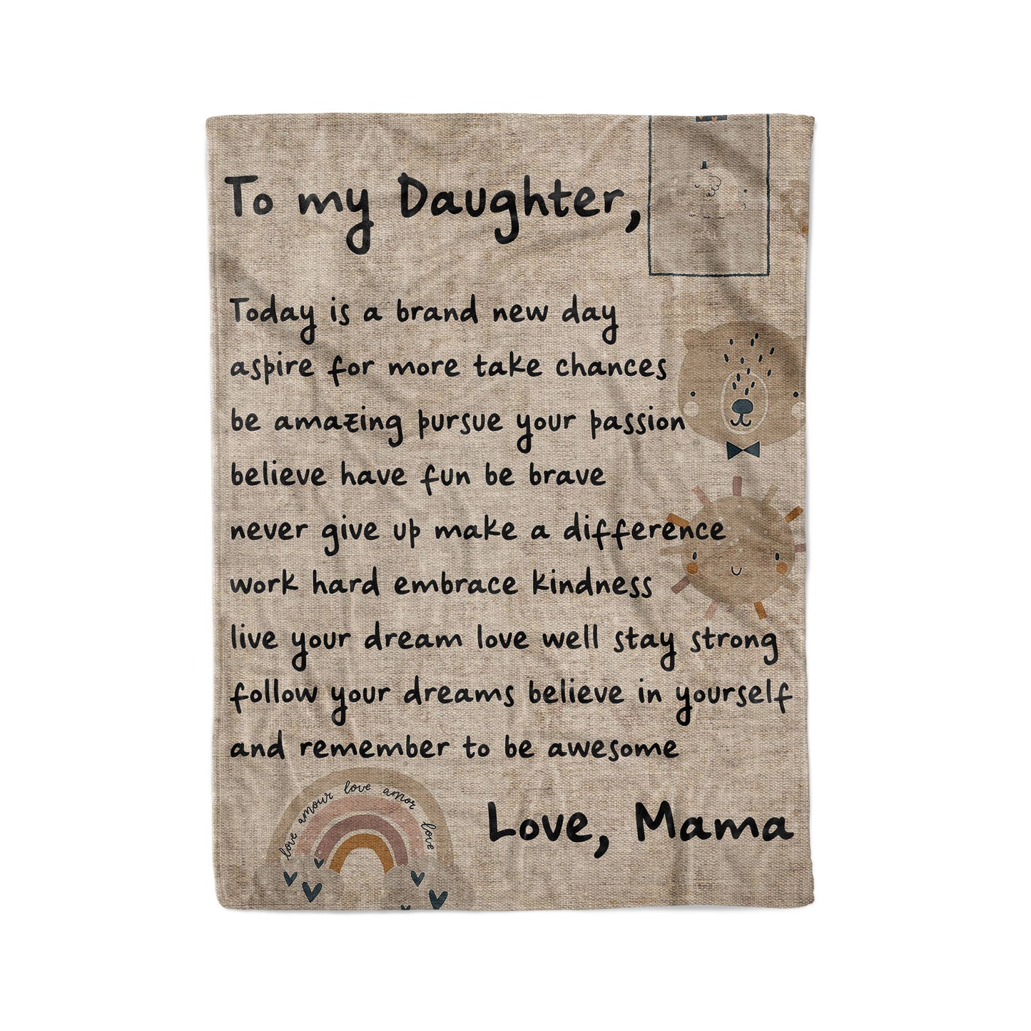 Blanket Gifts For Adult Daughter, Mother And Daughter Gifts, Today Is A