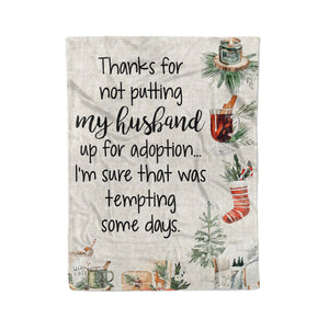 Blanket Christmas Gift Ideas for Mother in Law from Daughter in Law Not Putting My Husband 20120211 - Fleece Blanket