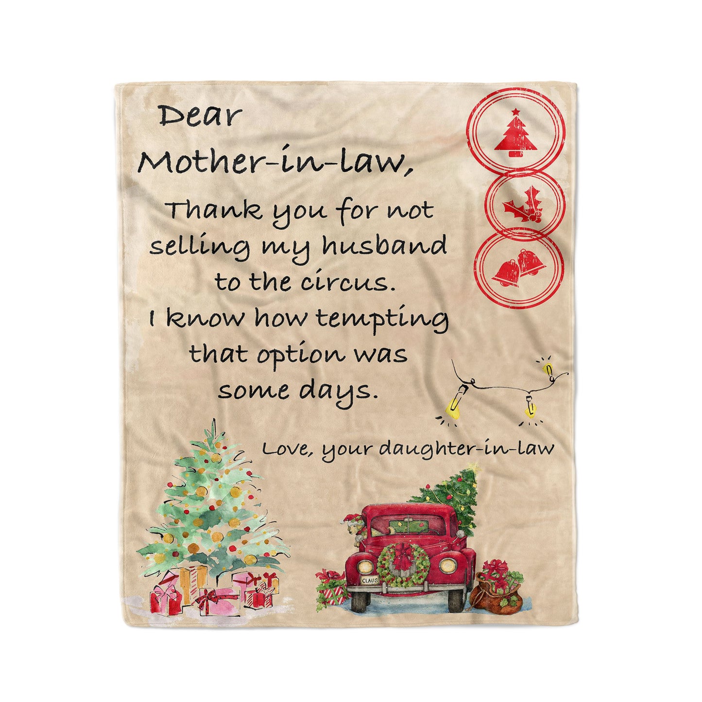 Funny Blanket Christmas Gift Ideas for Mother in Law 2011286 - Fleece Blanket