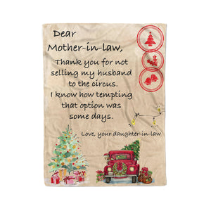 Funny Blanket Christmas Gift Ideas for Mother in Law 2011286 - Fleece Blanket