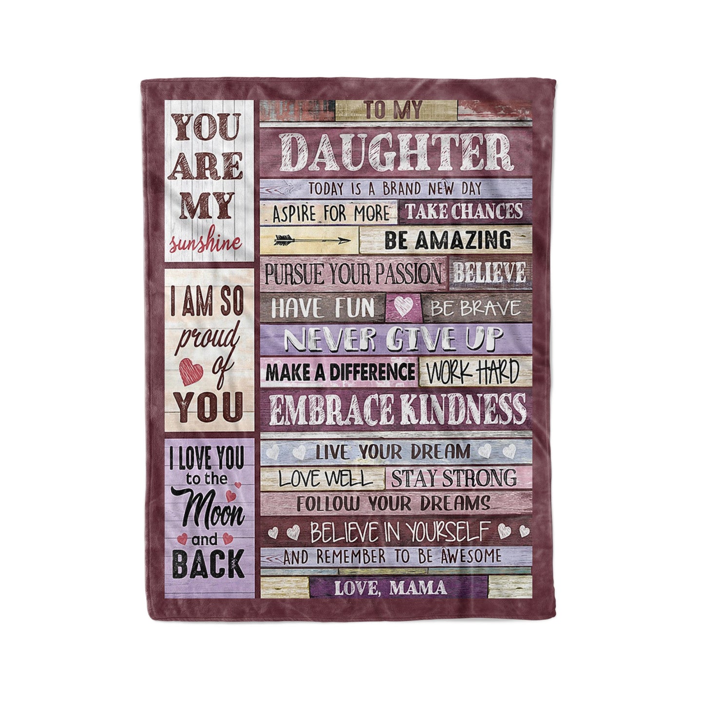 Personalized Blanket Gift Ideas For Daughter, Birthday Ideas For Daughter, Today Is A