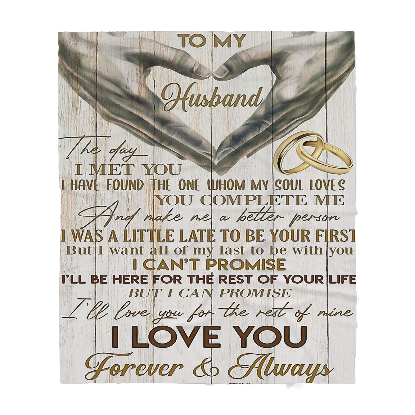 Blanket Gift For Husband, Romantic Anniversary Gift Husband, The Day I Met You