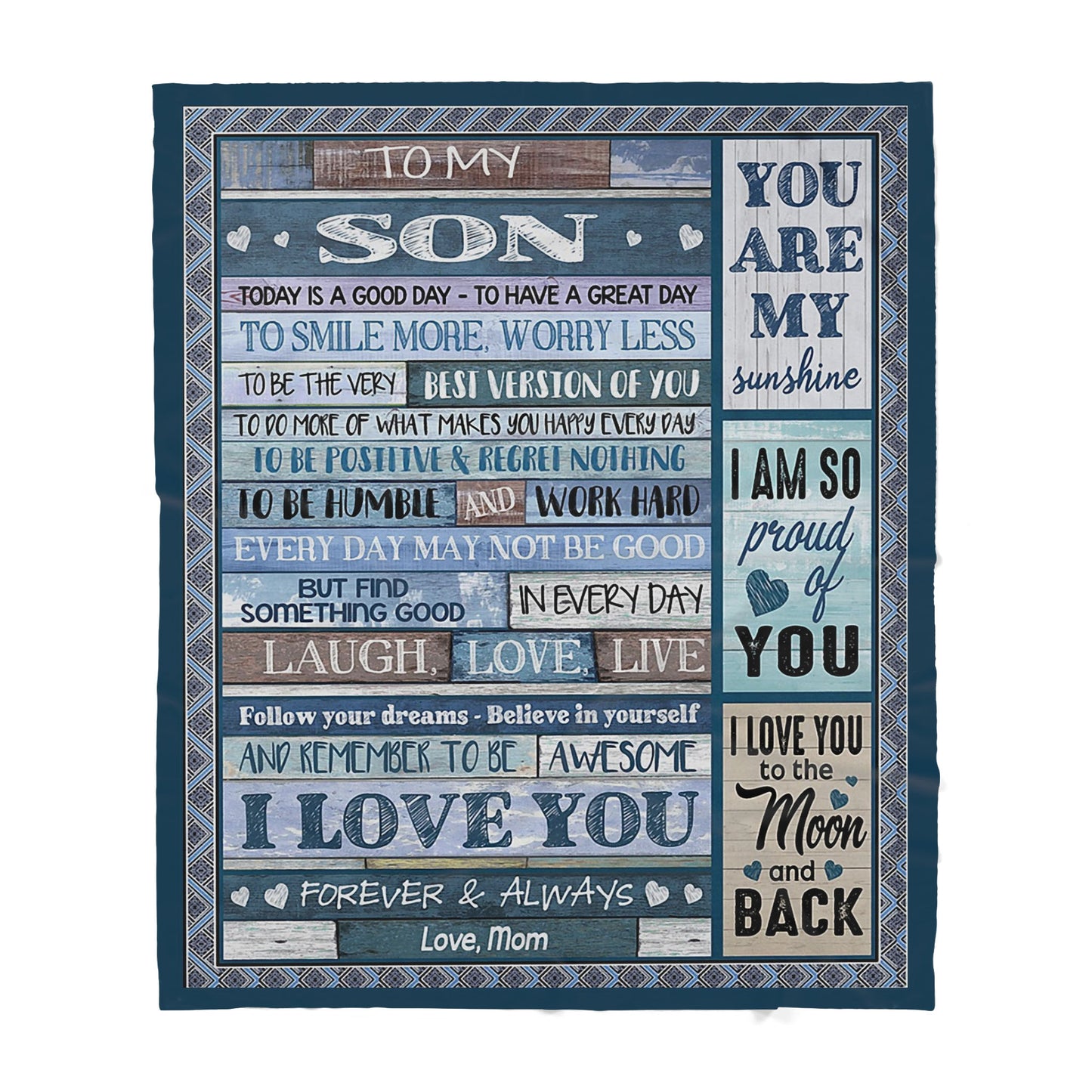 Blanket Gift For Son, High School Graduation Gifts For Son, A Good Day