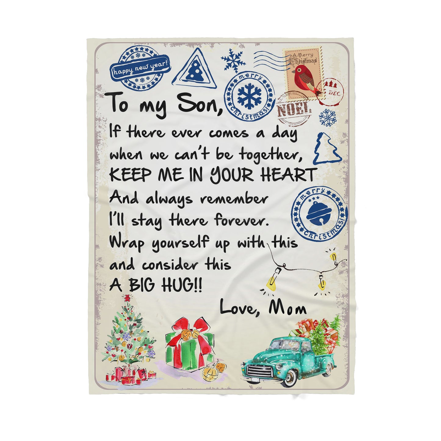 Blanket Gift ideas For Son, Graduation Gift Ideas For Son, We Cant Be Together