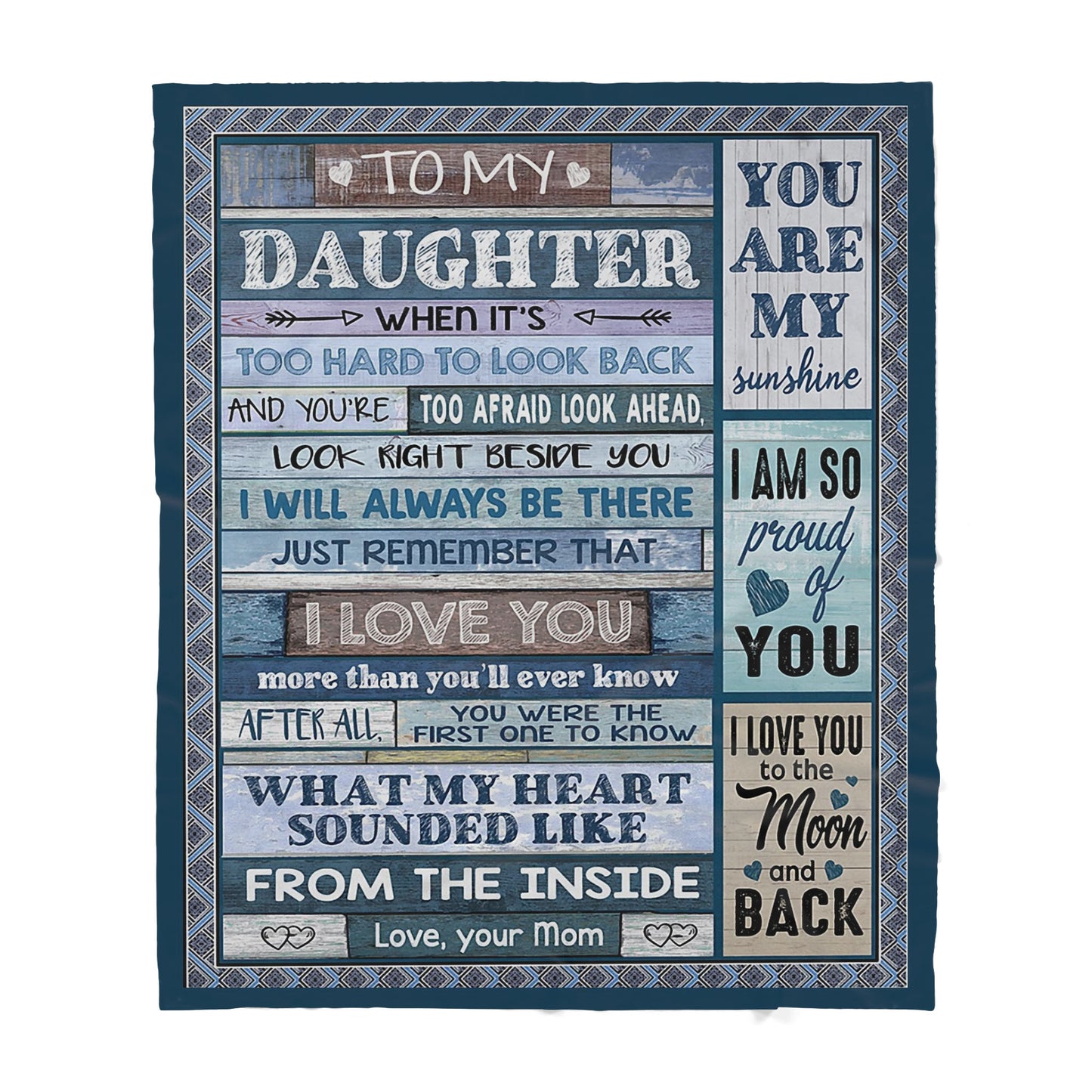 Blanket Gift For Daughter, Gifts For 9 Year Old Daughter, Its Too Hard