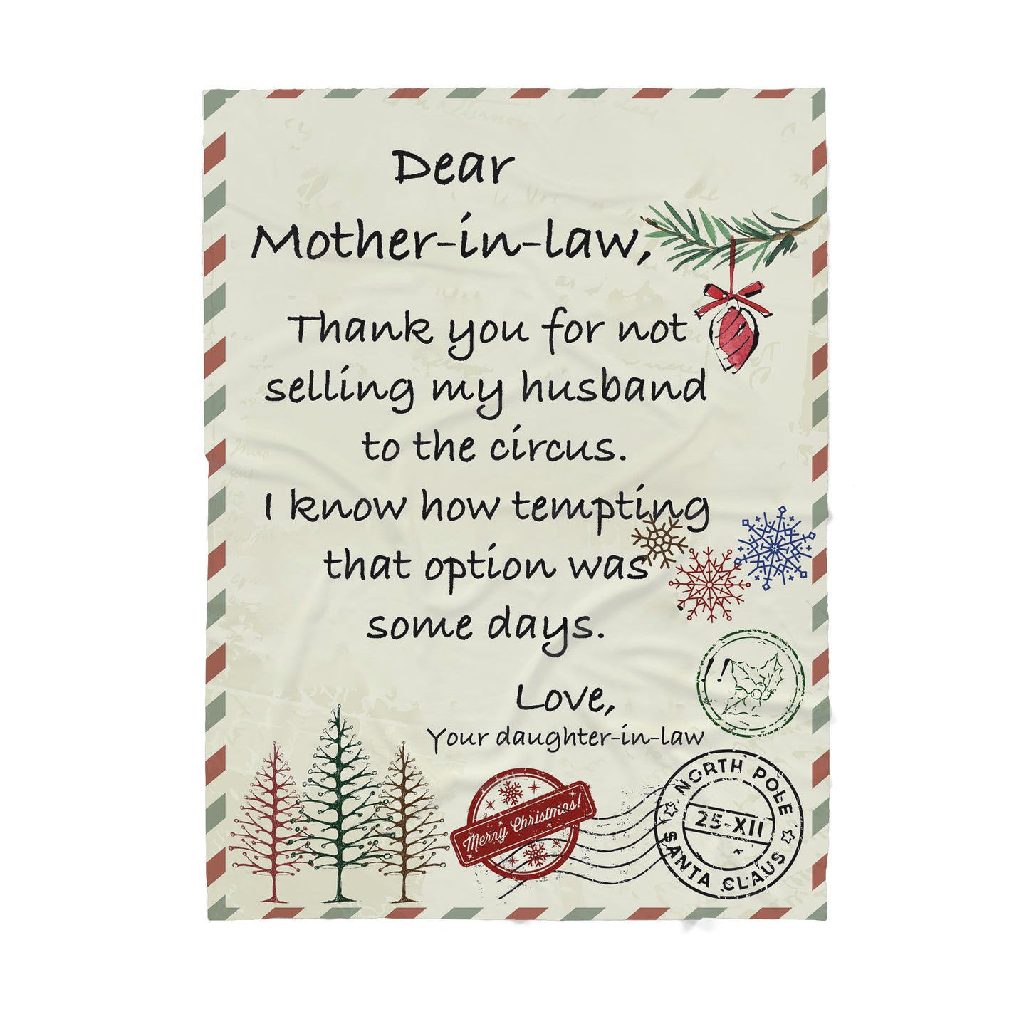 Funny Blanket Christmas Gift Ideas for Mother in Law 20112810 - Sherpa Blanket