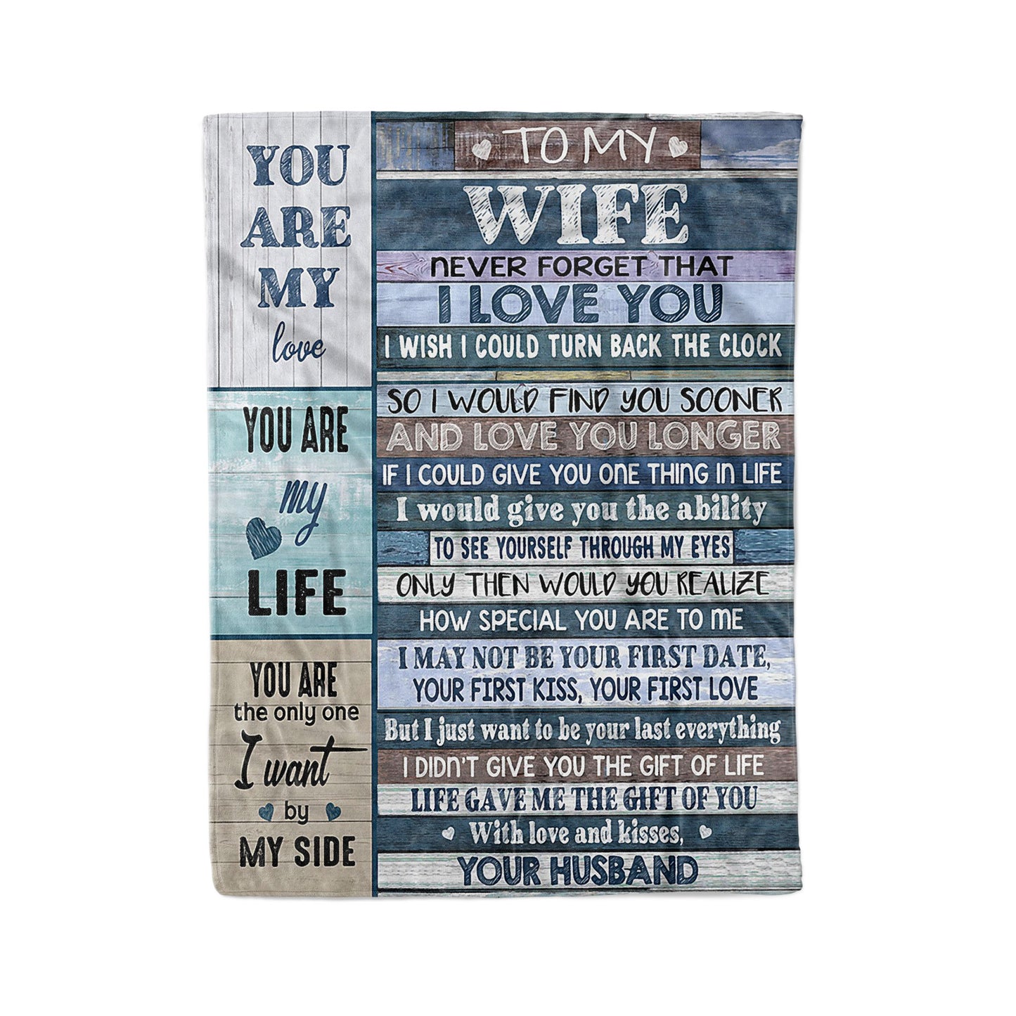 Blanket Gift For Wife, Birthday Gift Ideas For Her, Romantic Gifts For Her, You Are My Love