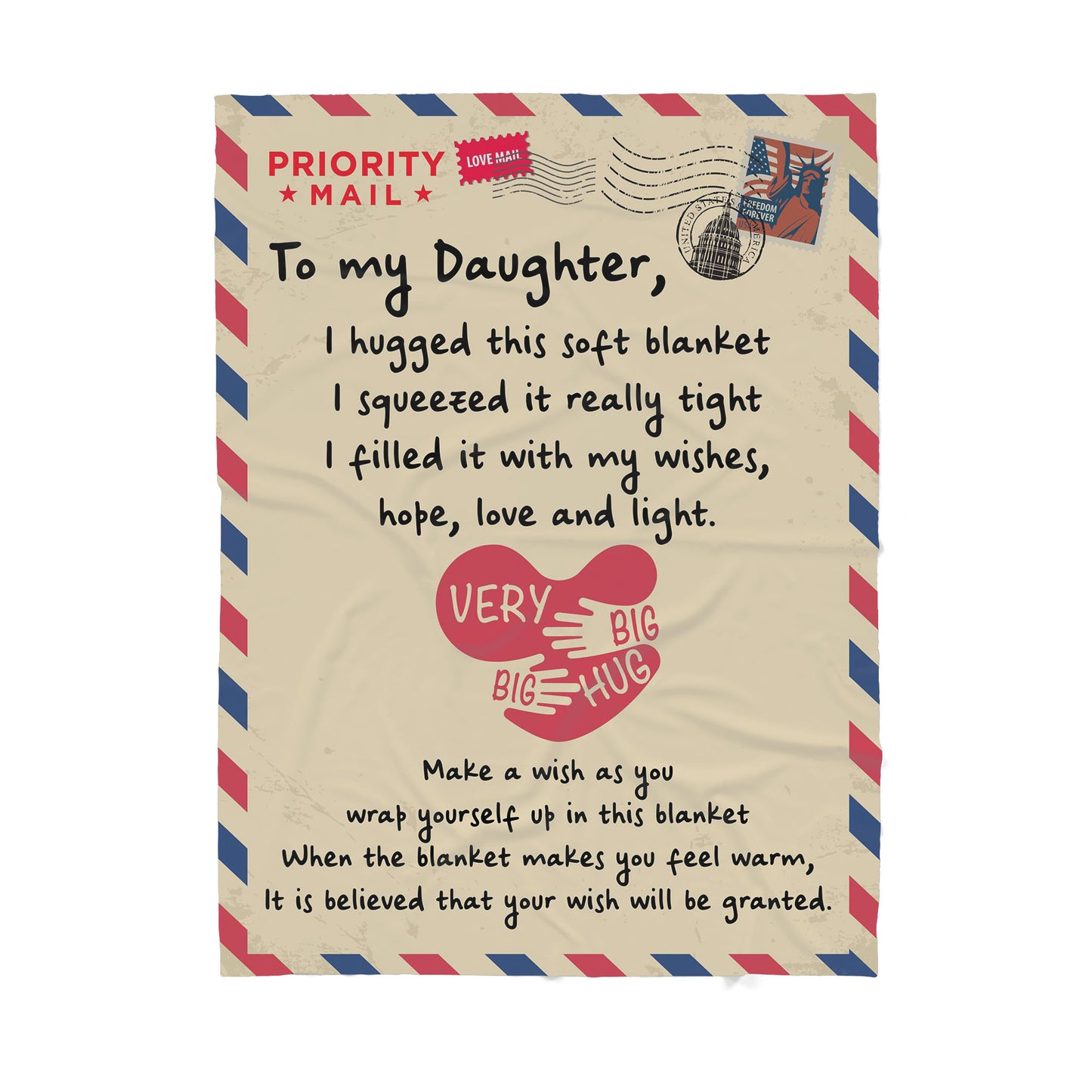 Blanket Gift For Daughter, Daddy Daughter Gifts, Make a Wish