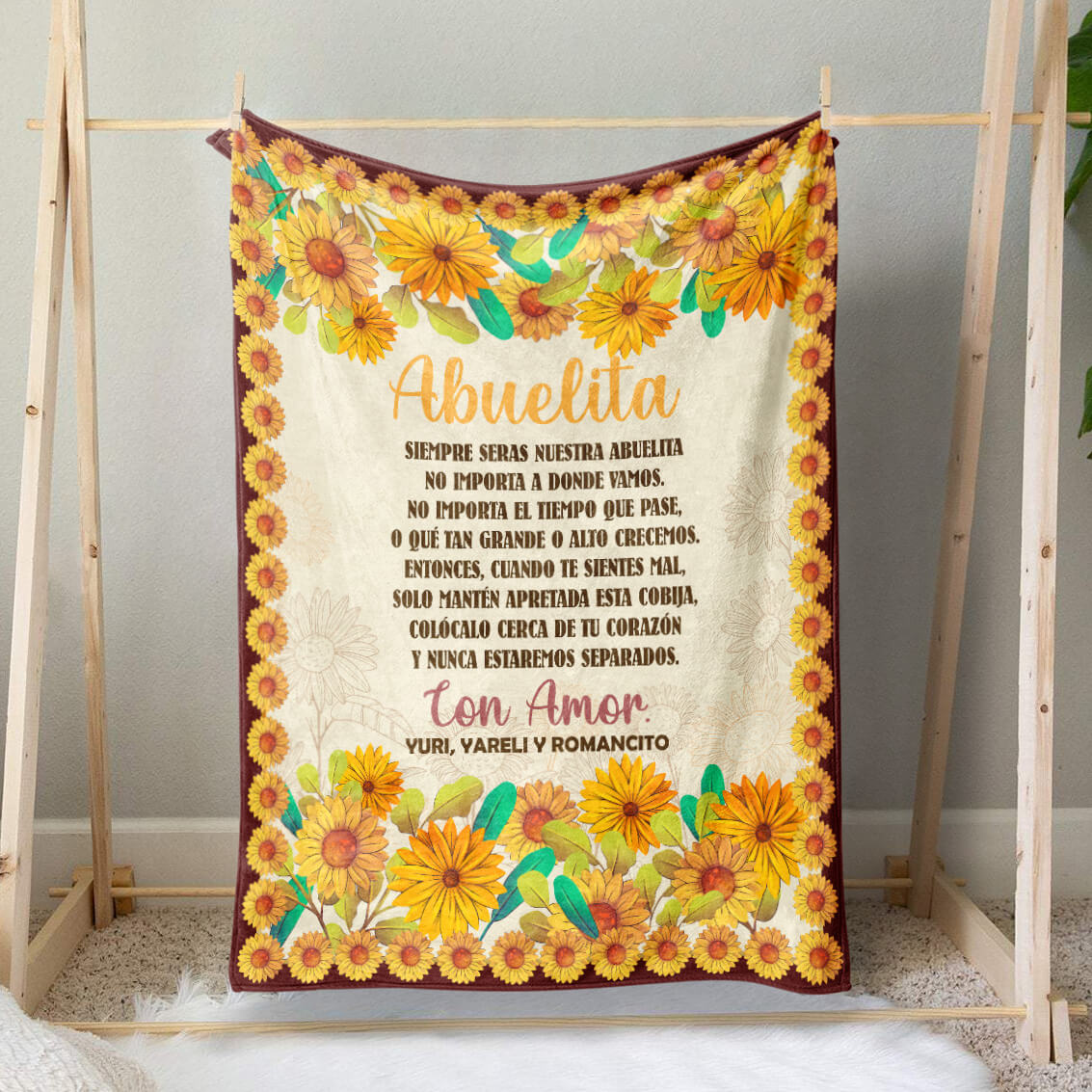 Personalized Blanket For Abuela, Abuela Gift Blanket