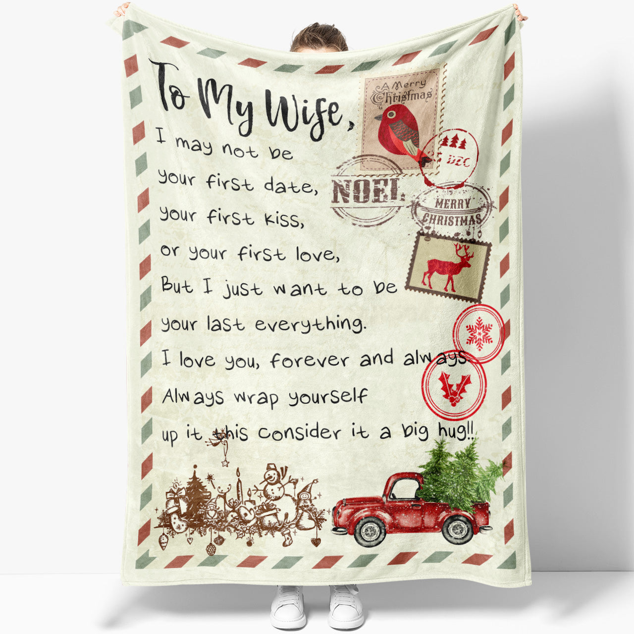 Blanket Gift For Wife, Christmas Presents For Her, Presents For Her, I May Not Be Your First